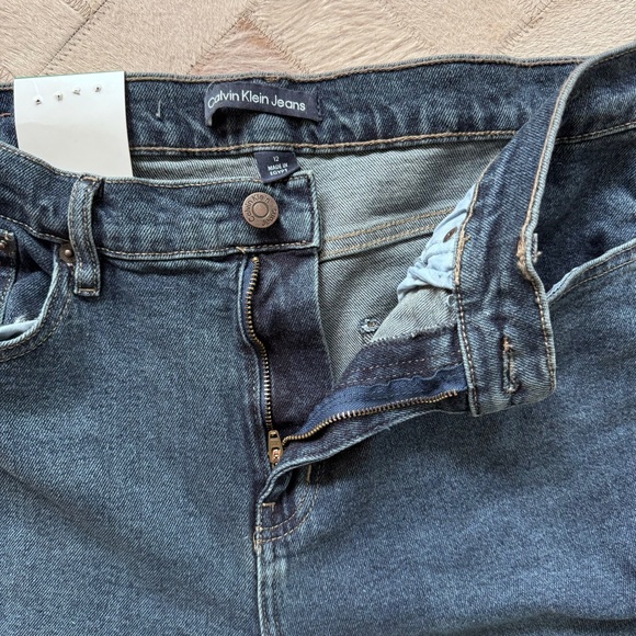 Calvin‎ Klein Blue Straight Leg Jeans - Picture 10 of 14